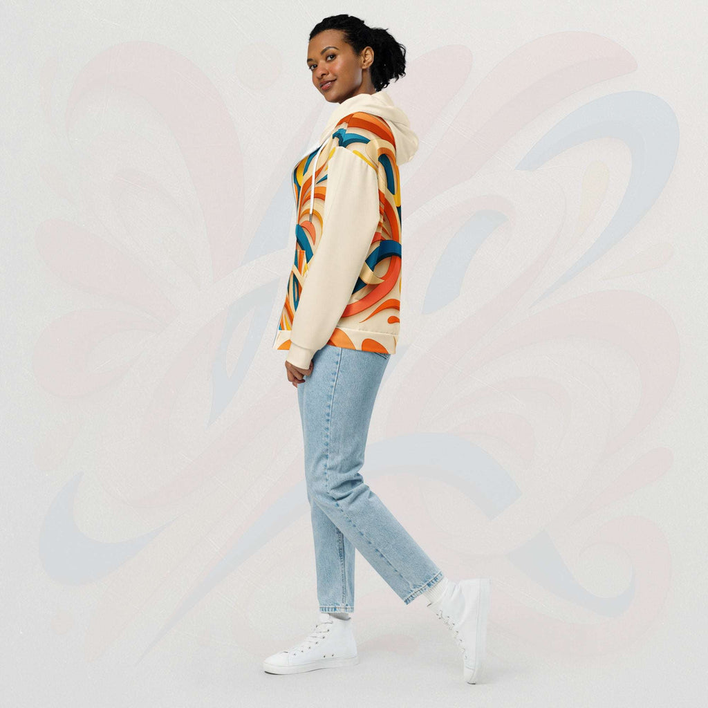 Women's Coral Canvas Hoodie (No.05)