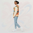 Women's Coral Canvas Hoodie (No.05)