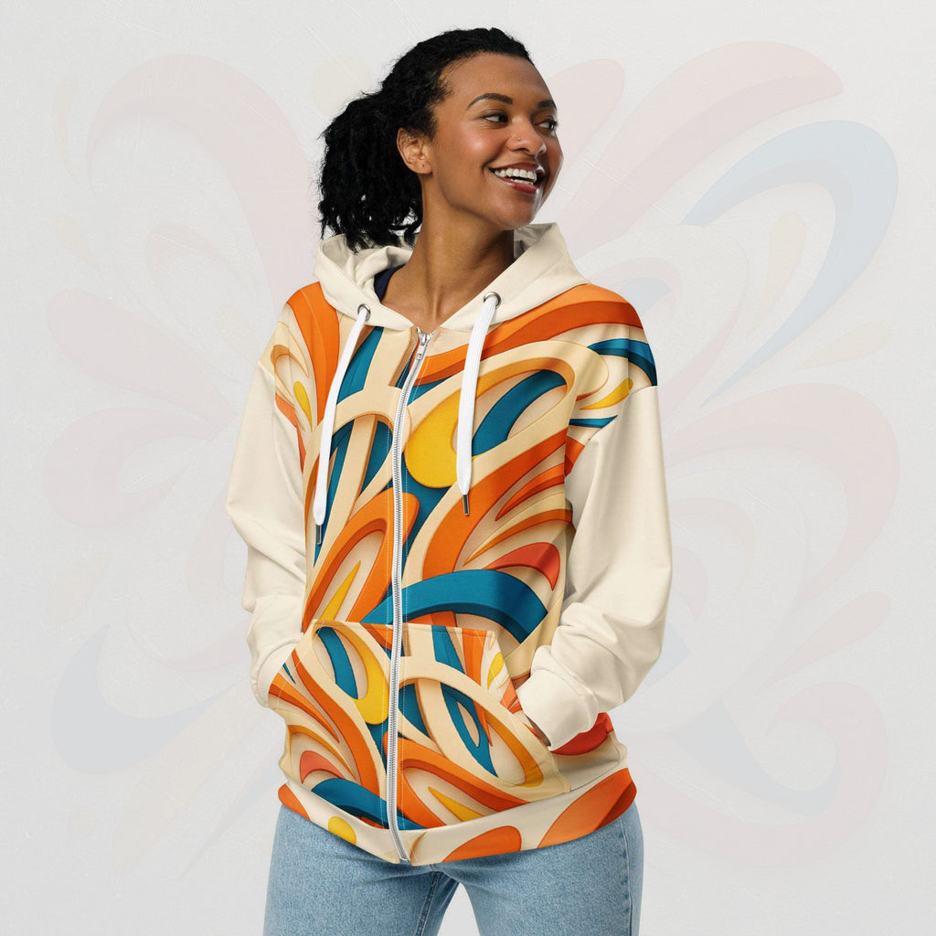 Women's Coral Canvas Hoodie (No.05)