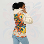 Women's Coral Canvas Hoodie (No.07)