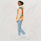 Women's Coral Canvas Hoodie (No.08)
