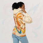 Women's Coral Canvas Hoodie (No.08)