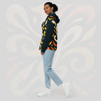 Women's Coral Canvas Hoodie (No.09)