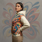 Women's Coral Canvas Hoodie (No.07)