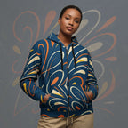 Women's Coral Canvas Hoodie (No.14)