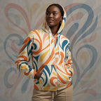 Women's Coral Canvas Hoodie (No.19)