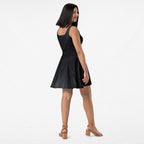 Women's Deep Black Skater Dress (No.02)