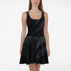Women's Deep Black Skater Dress (No.03)