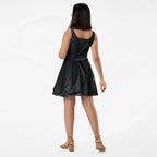 Women's Deep Black Skater Dress (No.04)