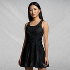 Women's Deep Black Skater Dress (No.08)