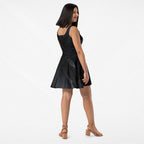 Women's Deep Black Skater Dress (No.08)