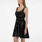 Women's Deep Black Skater Dress (No.09)