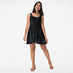 Women's Deep Black Skater Dress (No.10)