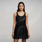 Women's Deep Black Skater Dress