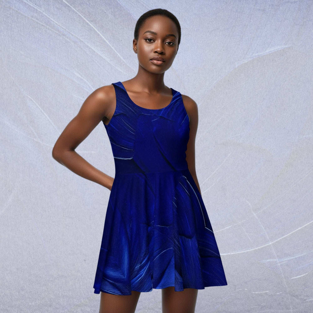 Women's Deep Blue Skater Dress (No.06)