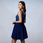 Women's Deep Blue Skater Dress (No.08)