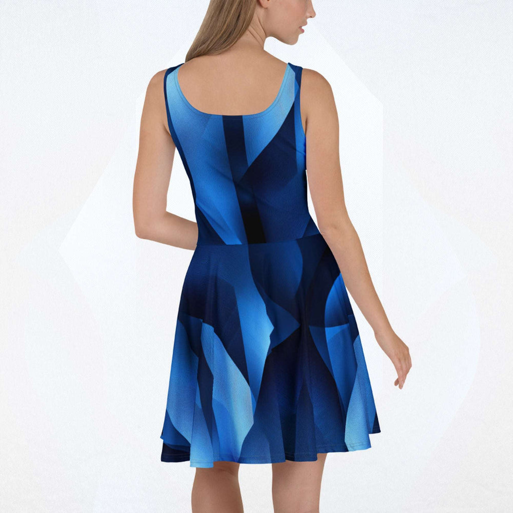 Women's Deep Blue Skater Dress (No.09)