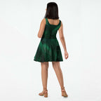Women's Deep Green Skater Dress (No.02)