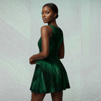 Women's Deep Green Skater Dress (No.02)