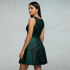 Women's Deep Green Skater Dress (No.03)
