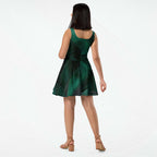 Women's Deep Green Skater Dress (No.06)