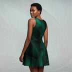 Women's Deep Green Skater Dress (No.06)