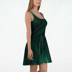 Women's Deep Green Skater Dress