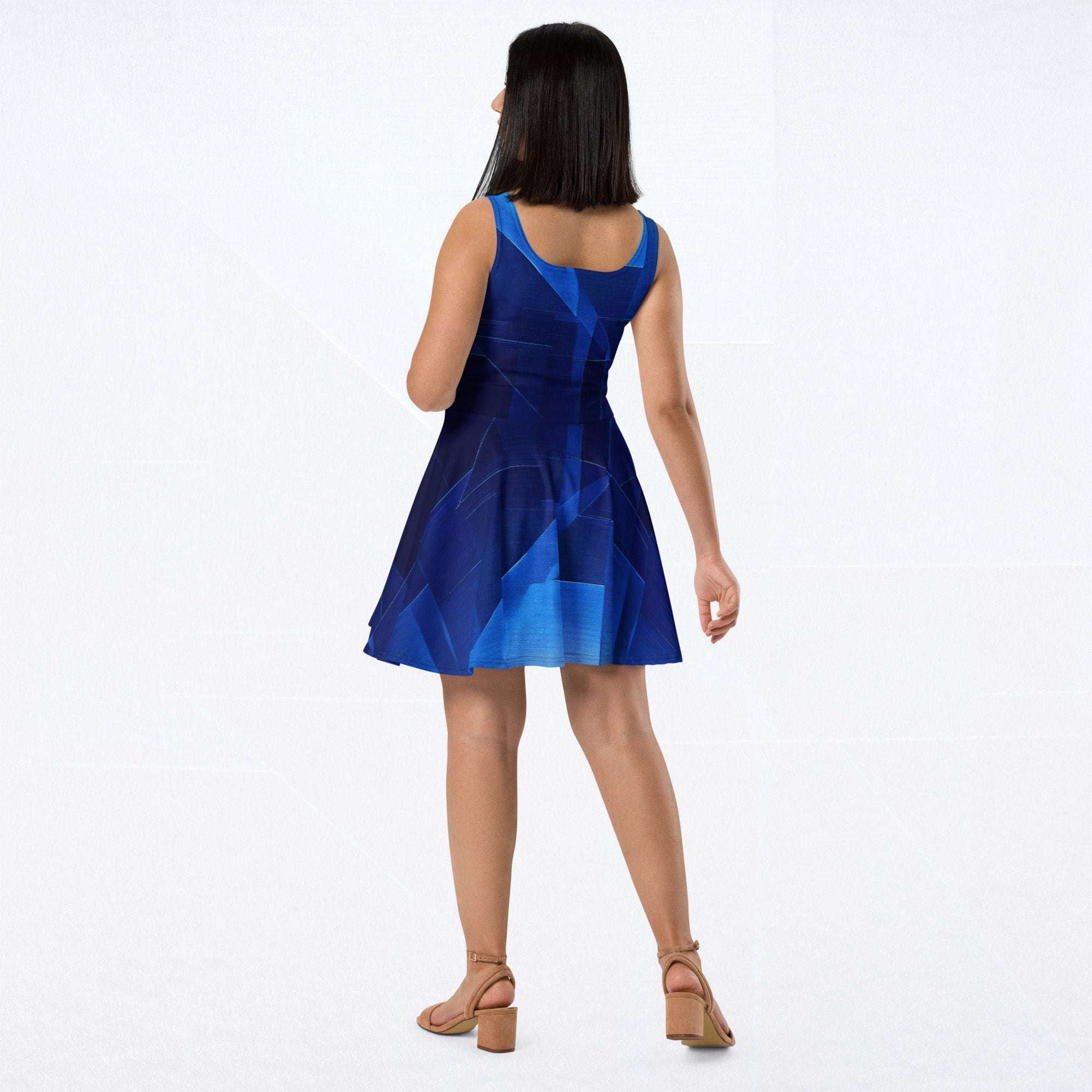 Women's Deep Indigo Skater Dress (No.02)