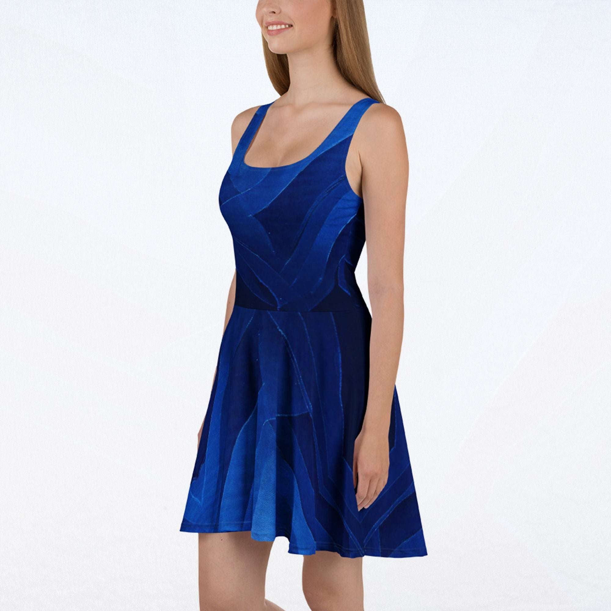 Women's Deep Indigo Skater Dress (No.03)