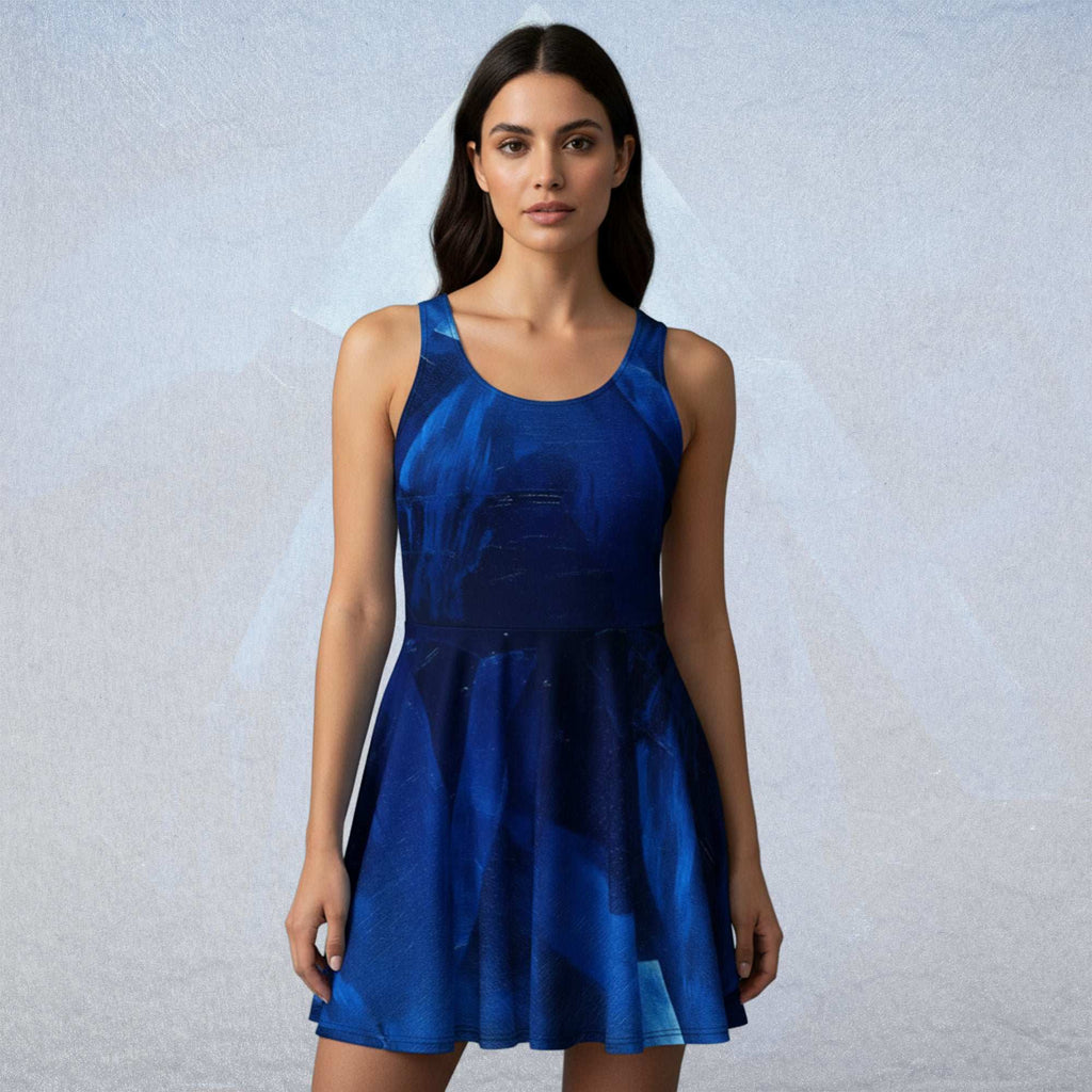 Women's Deep Indigo Skater Dress (No.05)