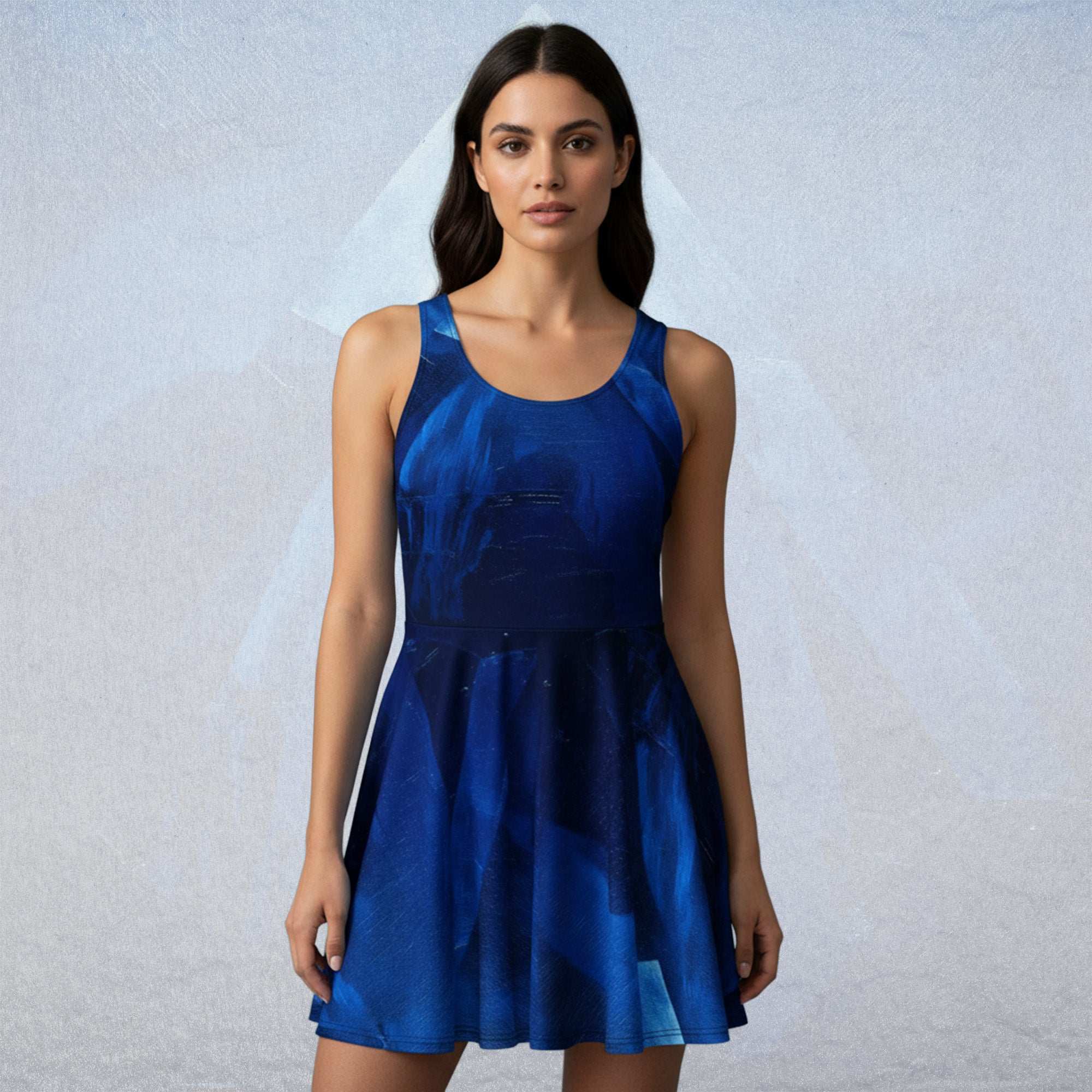 Women's Deep Indigo Skater Dress (No.05)