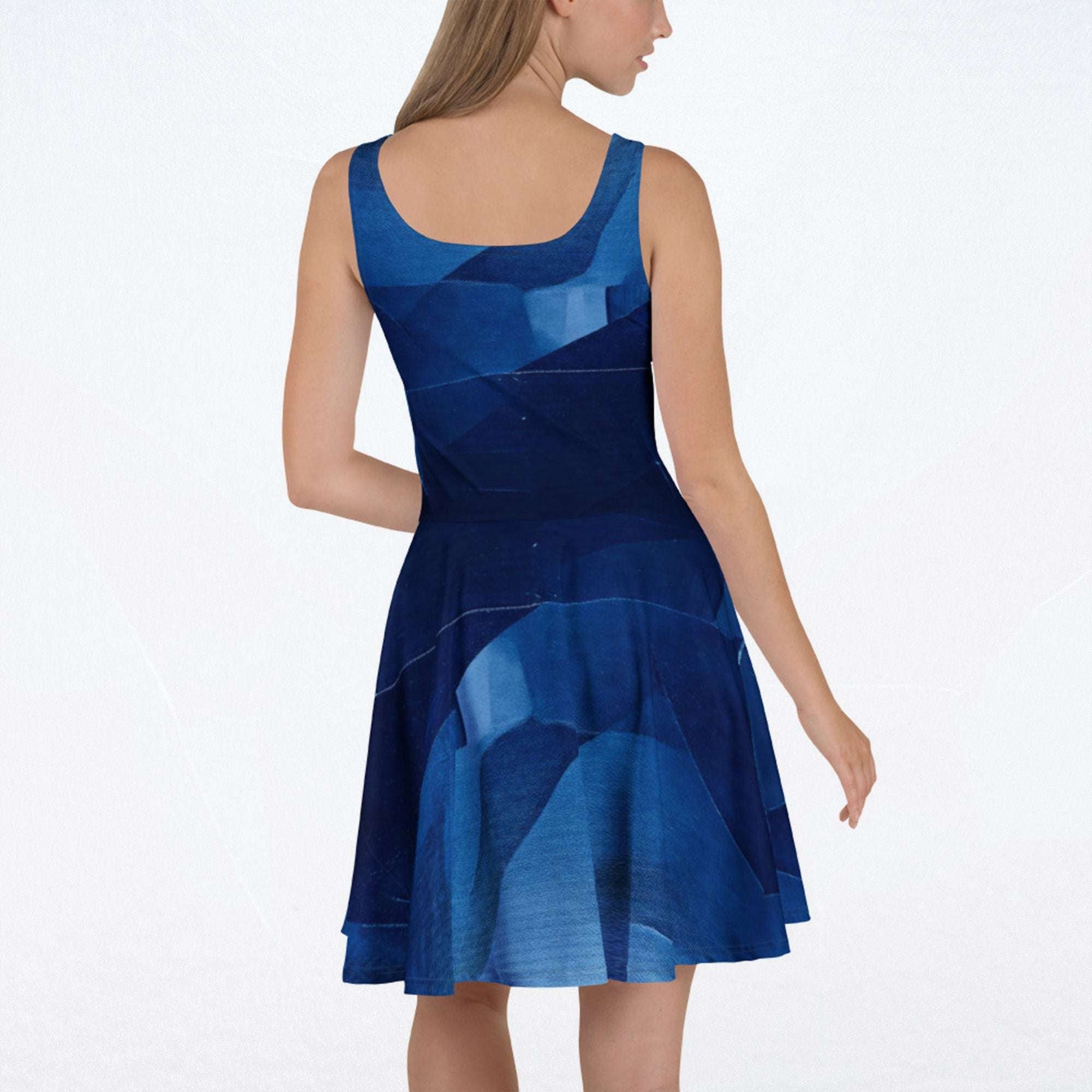 Women's Deep Indigo Skater Dress (No.07)