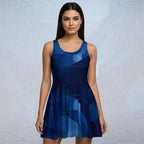 Women's Deep Indigo Skater Dress (No.07)