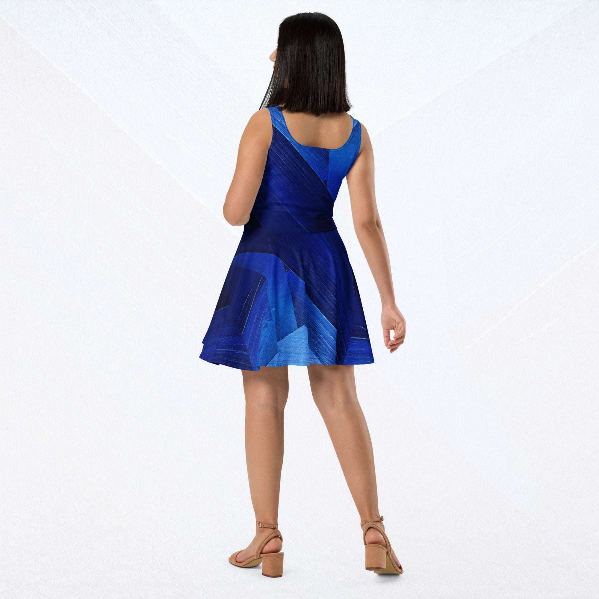 Women's Deep Indigo Skater Dress (No.08)