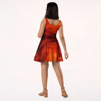 Women's Deep Orange Skater Dress (No.02)