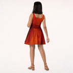 Women's Deep Orange Skater Dress (No.06)