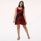 Women's Deep Red Skater Dress (No.06)