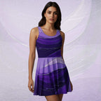 Women's Deep Violet Skater Dress (No.03)