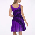 Women's Deep Violet Skater Dress (No.05)