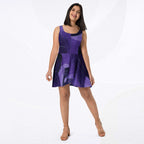 Women's Deep Violet Skater Dress (No.06)