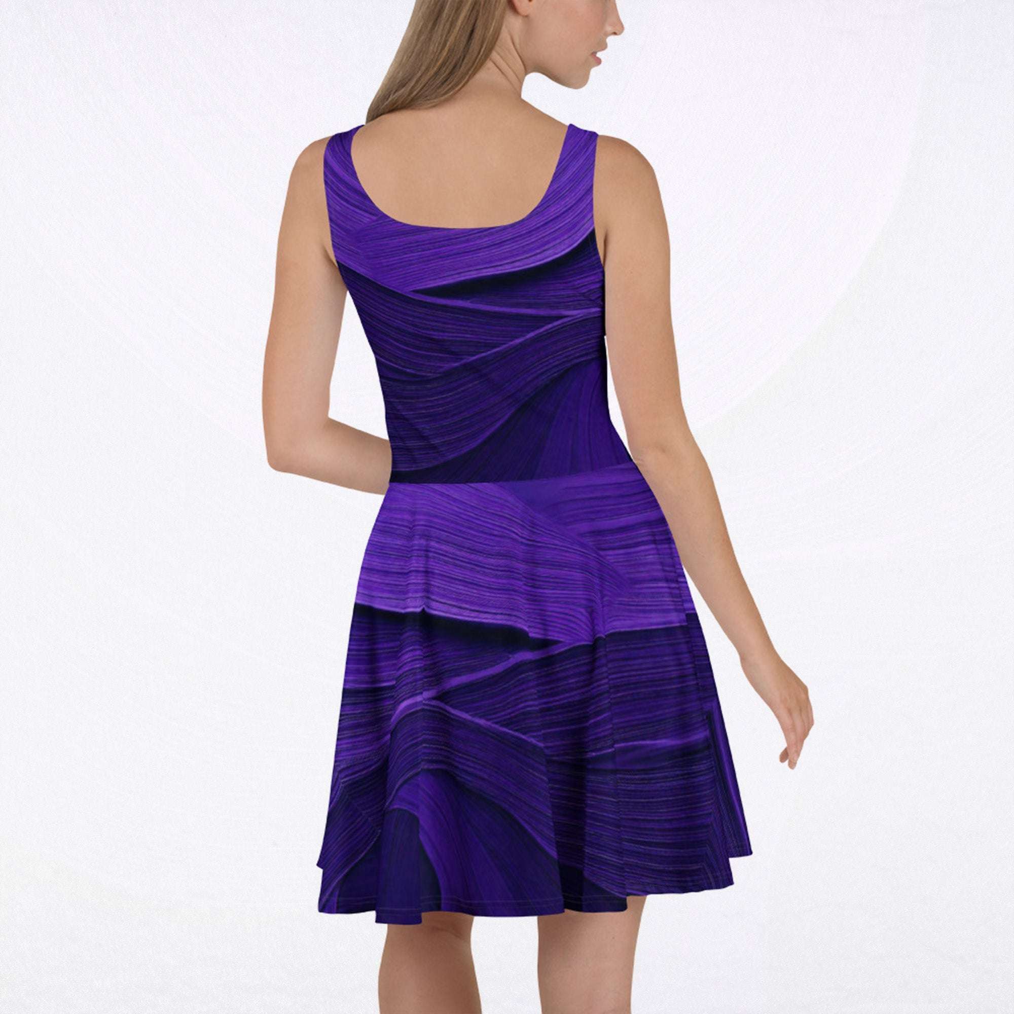 Women's Deep Violet Skater Dress (No.07)