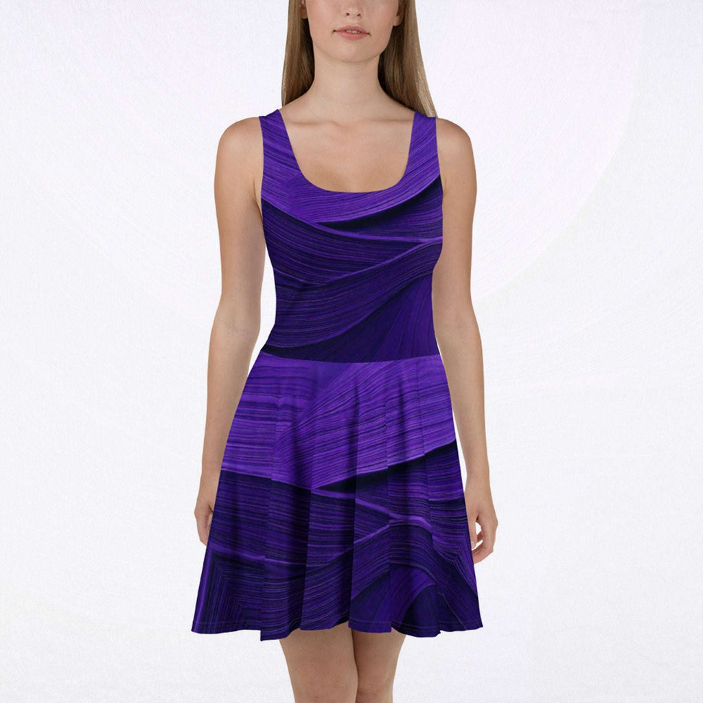 Women's Deep Violet Skater Dress (No.07)