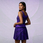 Women's Deep Violet Skater Dress (No.07)