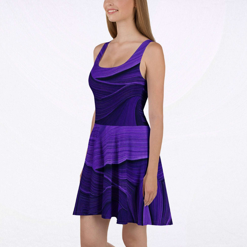 Women's Deep Violet Skater Dress (No.07)