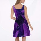 Women's Deep Violet Skater Dress (No.09)