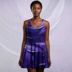 Women's Deep Violet Skater Dress (No.10)