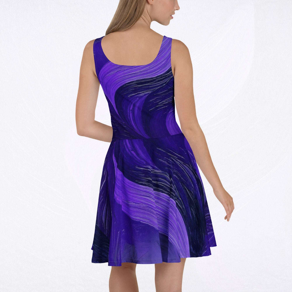 Women's Deep Violet Skater Dress