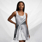 Women's Deep White Skater Dress (No.02)