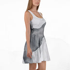 Women's Deep White Skater Dress (No.03)
