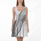 Women's Deep White Skater Dress (No.05)